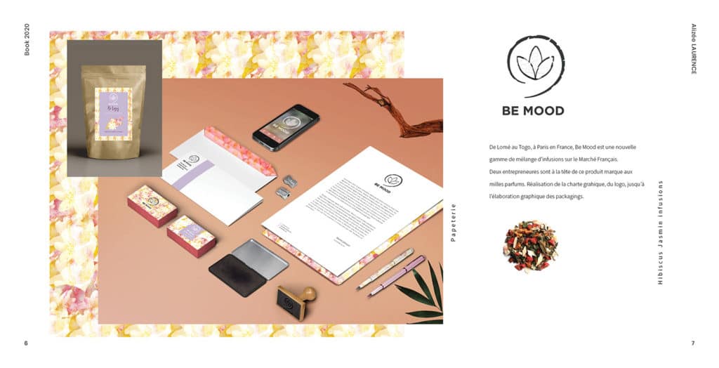 Papeterie, Branding , Be Mood, Graphisme, Graphiste, Graphic Designer projet packaging