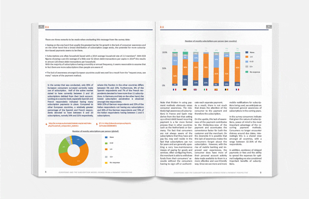 Mise en page - White Paper Project de Slimpay - Leader Européen économique conçu par la Graphiste Alizée Laurence